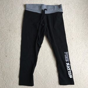 VS Pink Crop Leggings